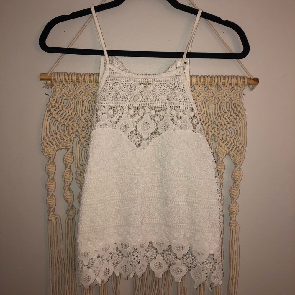 Lace tank top
